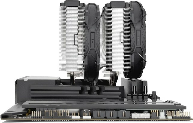 Ftohës ajri Thermaltake TT TOUGHAIR 710, dual tower, 2 ventilatorë 14cm, gri