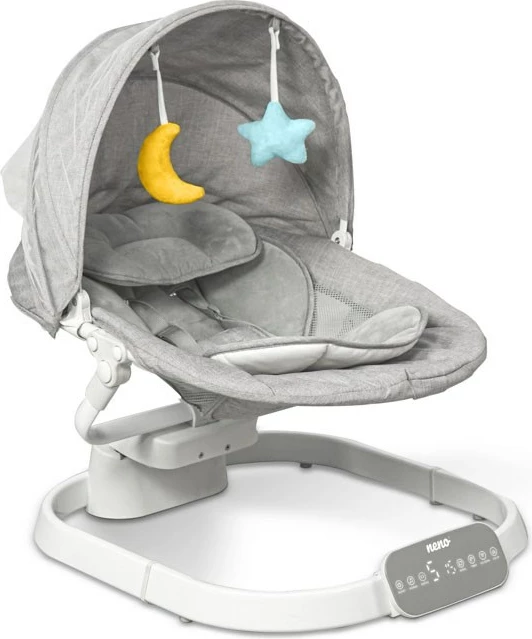 Lëkundës elektronik neno NUBE për fëmijë, gri