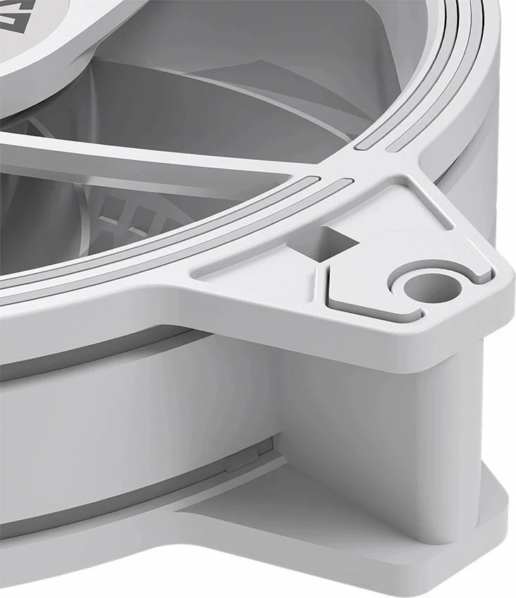 Ventilator kasë PC Modecom Volcano Apex 120 ARGB (FAN-APEX-120S-ARGB-200) 120mm PWM 4-pin, i bardhë, 1 copë