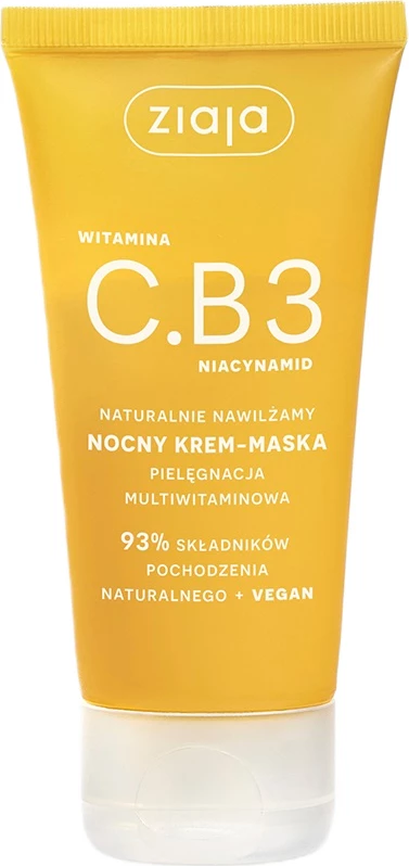 Krem nate-masque për fytyrë për femra Ziaja Vitamin C.B3, 50ml