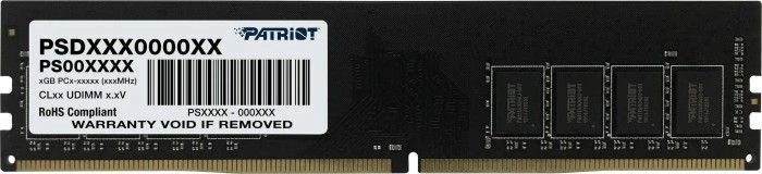RAM Memorje Patriot Signature PSD416G32002 16GB DDR4 3200MHz CL22 1x16GB UDIMM, e zezë