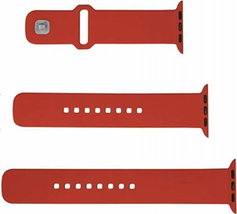 Rrip silikoni për Apple Watch Ultra/Ultra 2 49mm Fixed Sporty FIXSST2-1029-RD, 3 copë, i kuq