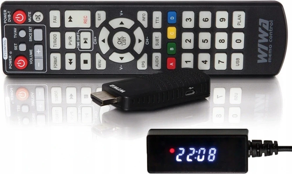 Tuner DVB-T/T2 WIWA H.265 MINI LED, i zi