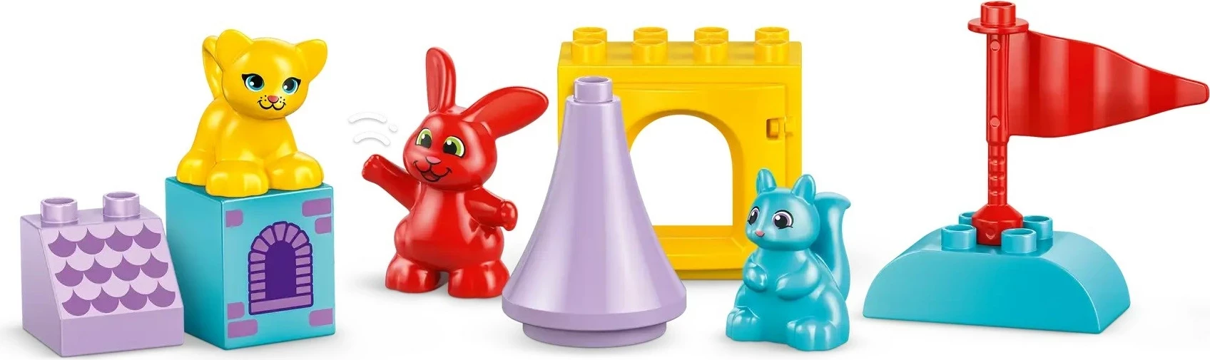 Set lodrash LEGO DUPLO Hopsy's Castle Game, 47 pjesë, shumëngjyrëshe