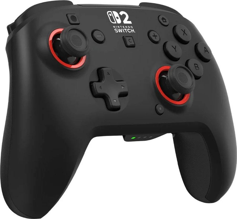 Kontroller lojërash wireless Turtle Beach Rematch për Nintendo Switch 2, bateri e rikarikueshme deri 40 orë, i zi