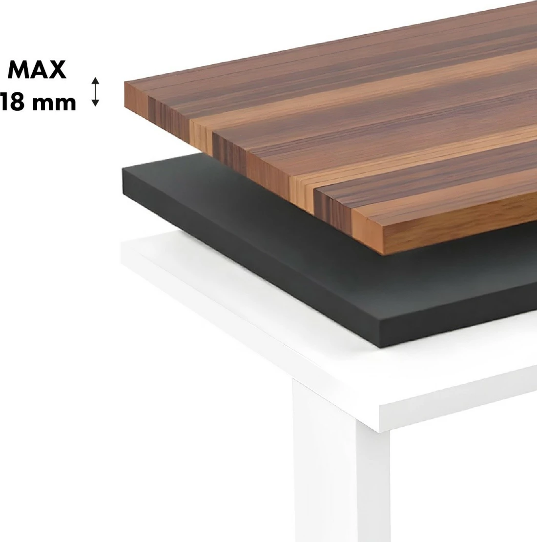 Tavolinë elektrike Ergo Office ER-400W, e bardhë