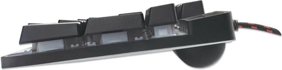 Tastierë gaming MANHATTAN USB, LED, full-size, spanjolle, e zezë