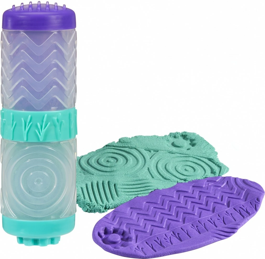 Set lodrash krijuese MGA Wonder Factory Never Dry, brumë & rërë kinetike, vjollcë/turkuaz