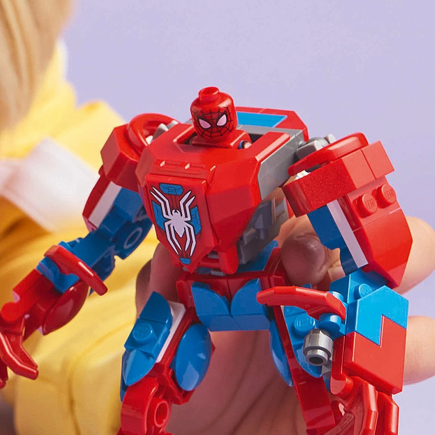 Set ndërtimi LEGO Marvel Mech Spider-Man vs. Anti-Venom 76308, 107 pjesë, 6+
