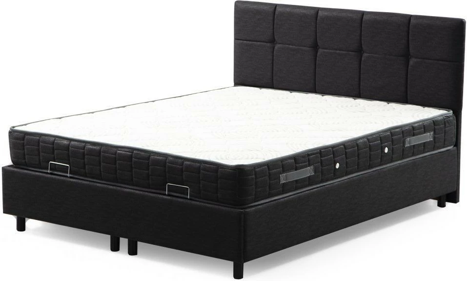 Set dysheku, baza dhe shtrati, ngjyrë antracit, Skye Decor, 90x190