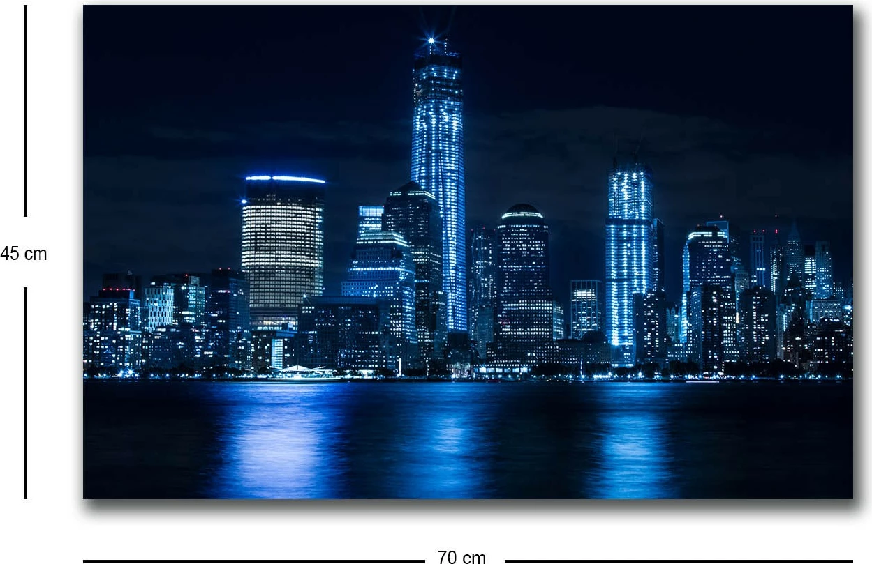 Pikturë dekorative me drita LED, kanavacë, shumëngjyrëshe, 45x70cm, 4570HDACT-095