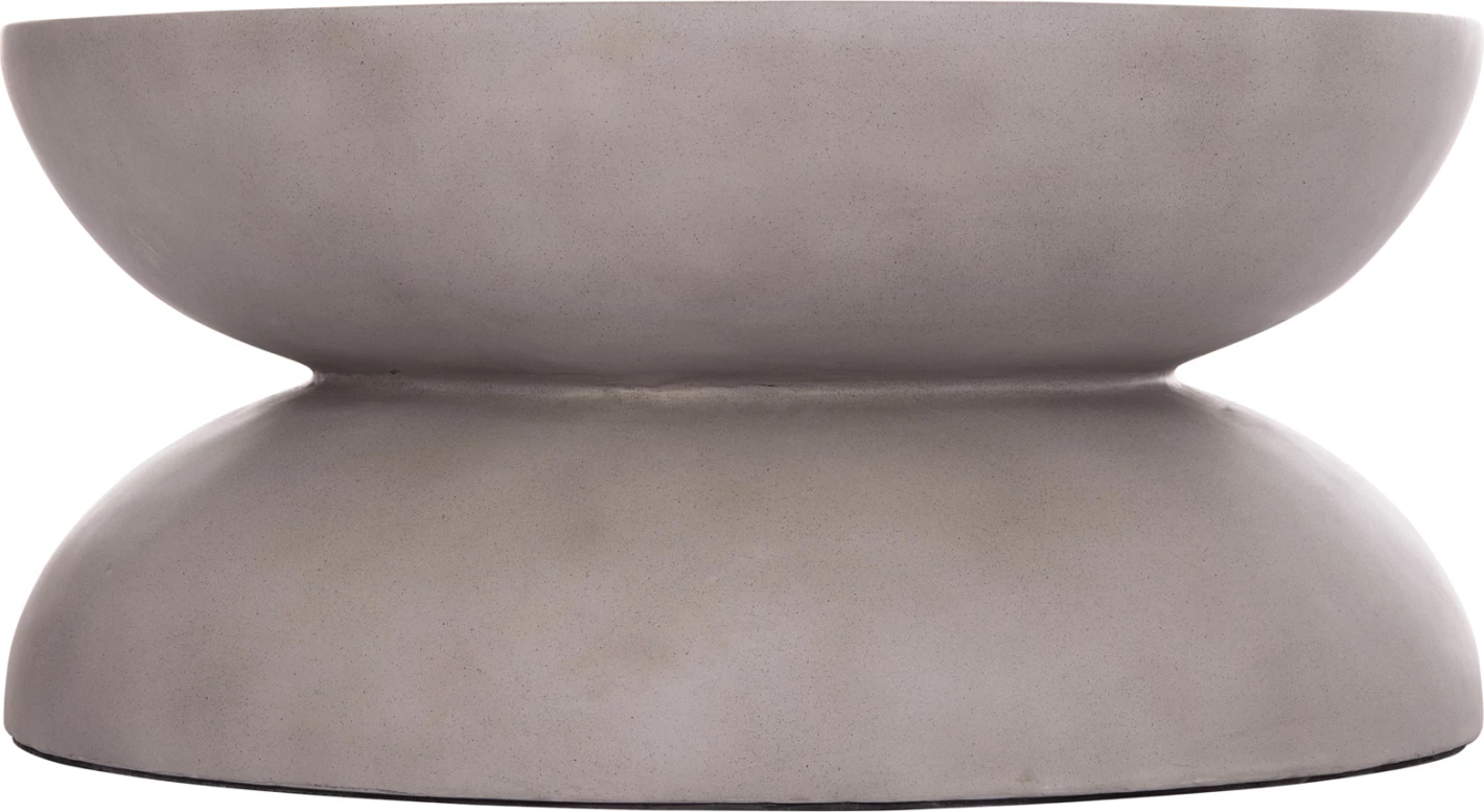 Tavolinë kafeje e rrumbullakët ANNA, fibër-cement, ngjyrë gri, FH18158.03, 92x44.5cm