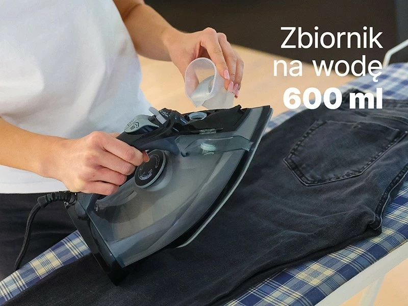 Hekur me avull Lafe GlidePro, 2600W, soleplate qeramike, zi