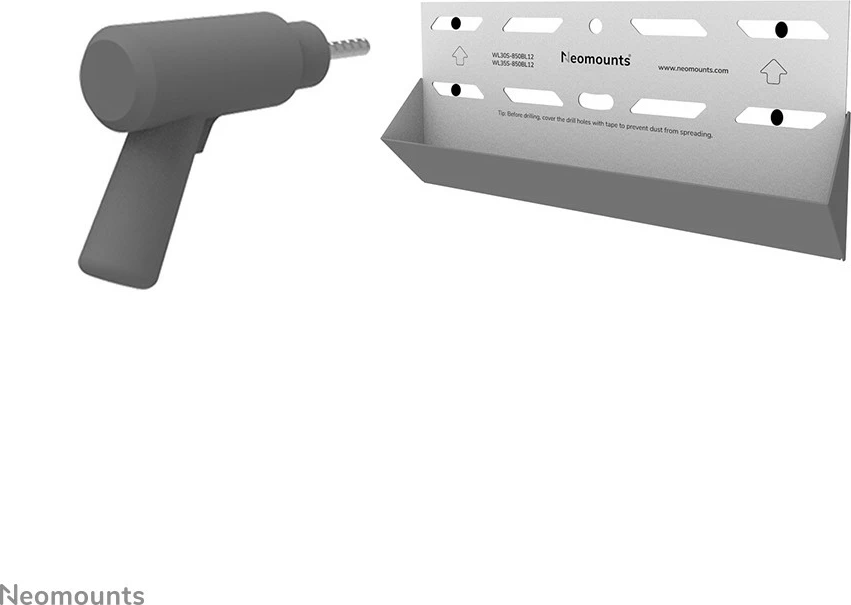 Mbajtës muri për TV Neomounts WL35S-850BL12, 24-65 inç, çelik, i zi, rregullim pjerrësie