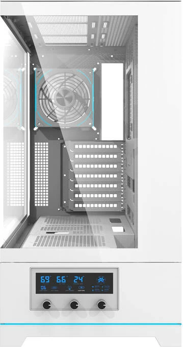 Kasë Darkflash DY451 PRO, midi tower, ARGB, 1 ventilator, e bardhë