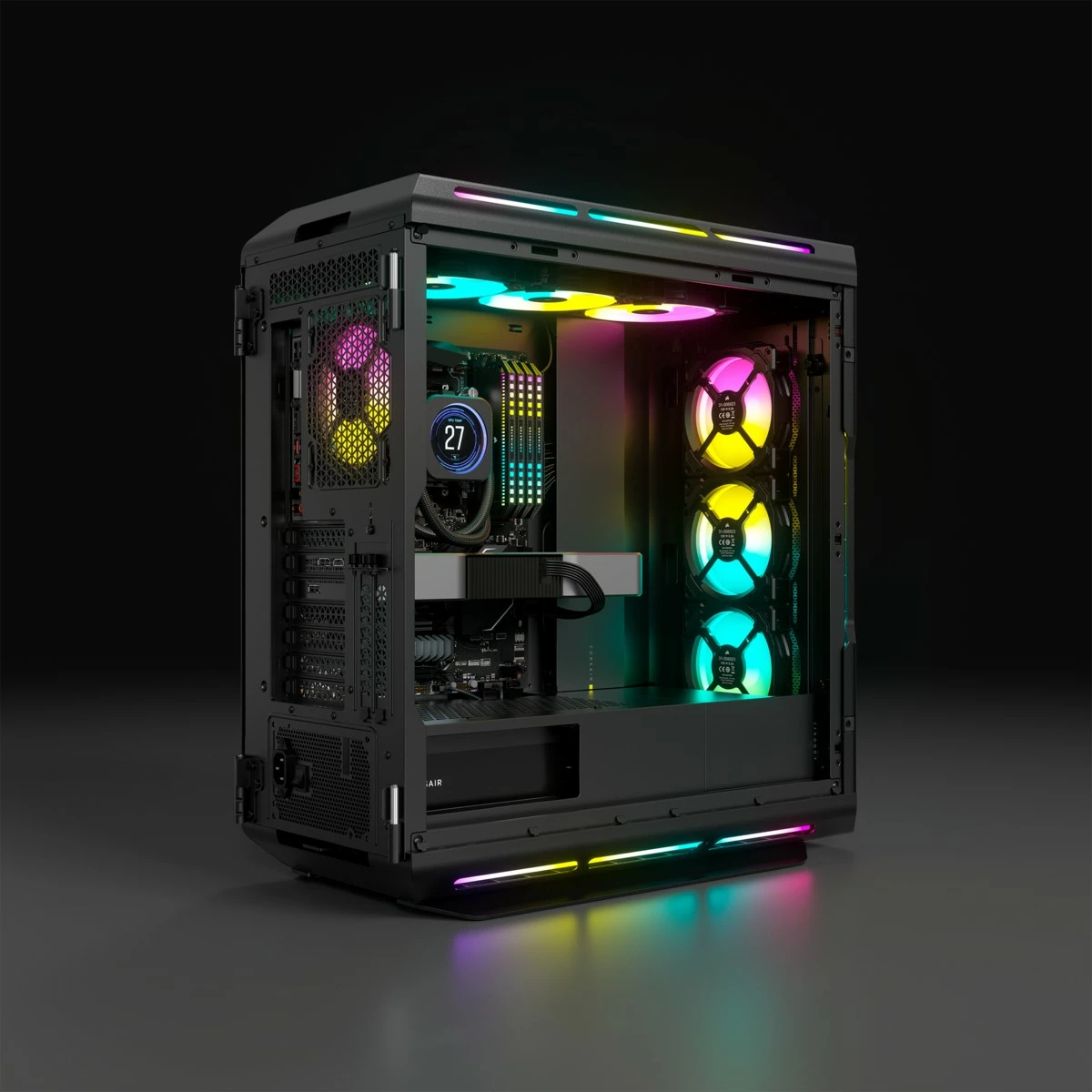 Kasë Corsair iCUE 5000T RGB midi tower e zezë