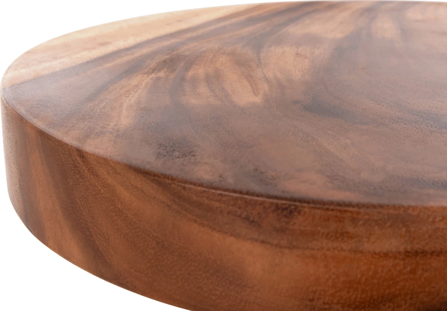 Tavolinë anësore BERMAN FH9902 dru SUAR solid natyral Φ35x51Hcm