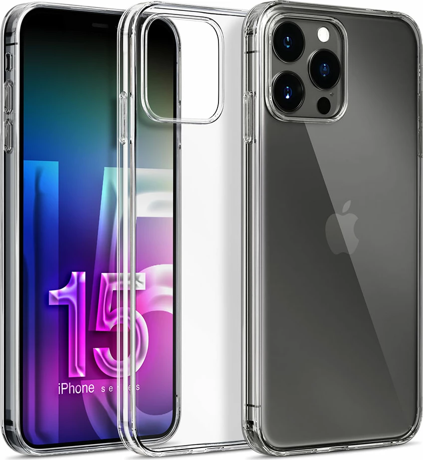 Mbështjellës 3mk Protection për iPhone 15 Pro Max, Transparent