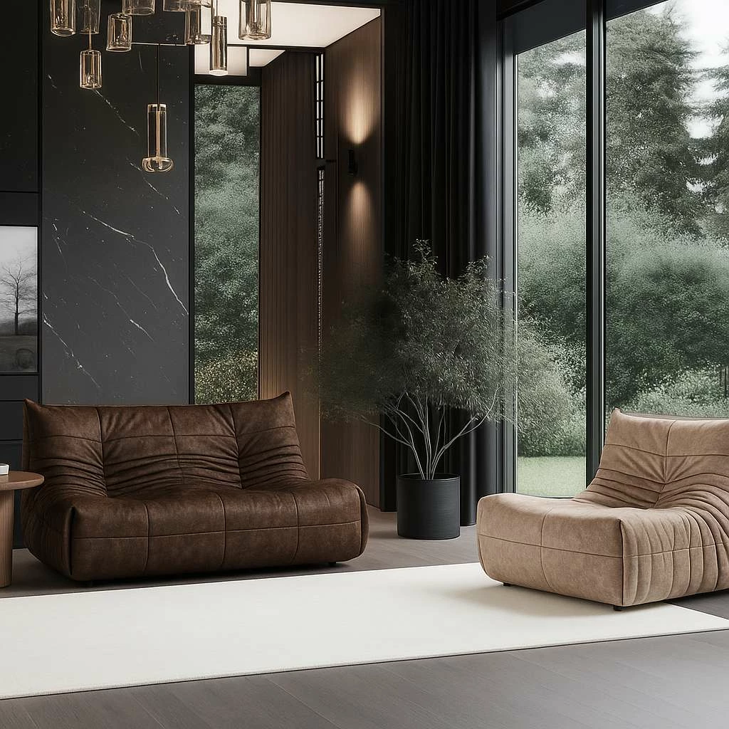 Divan dy ulëshe, ngjyrë kafe, Atelier del Sofa, Bocek