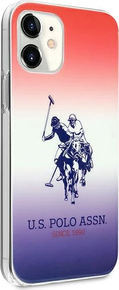 Mbështjellës U.S. Polo Assn. USHCP12SPCDGBR për iPhone 12 mini, Gradient, Kuq/Blu