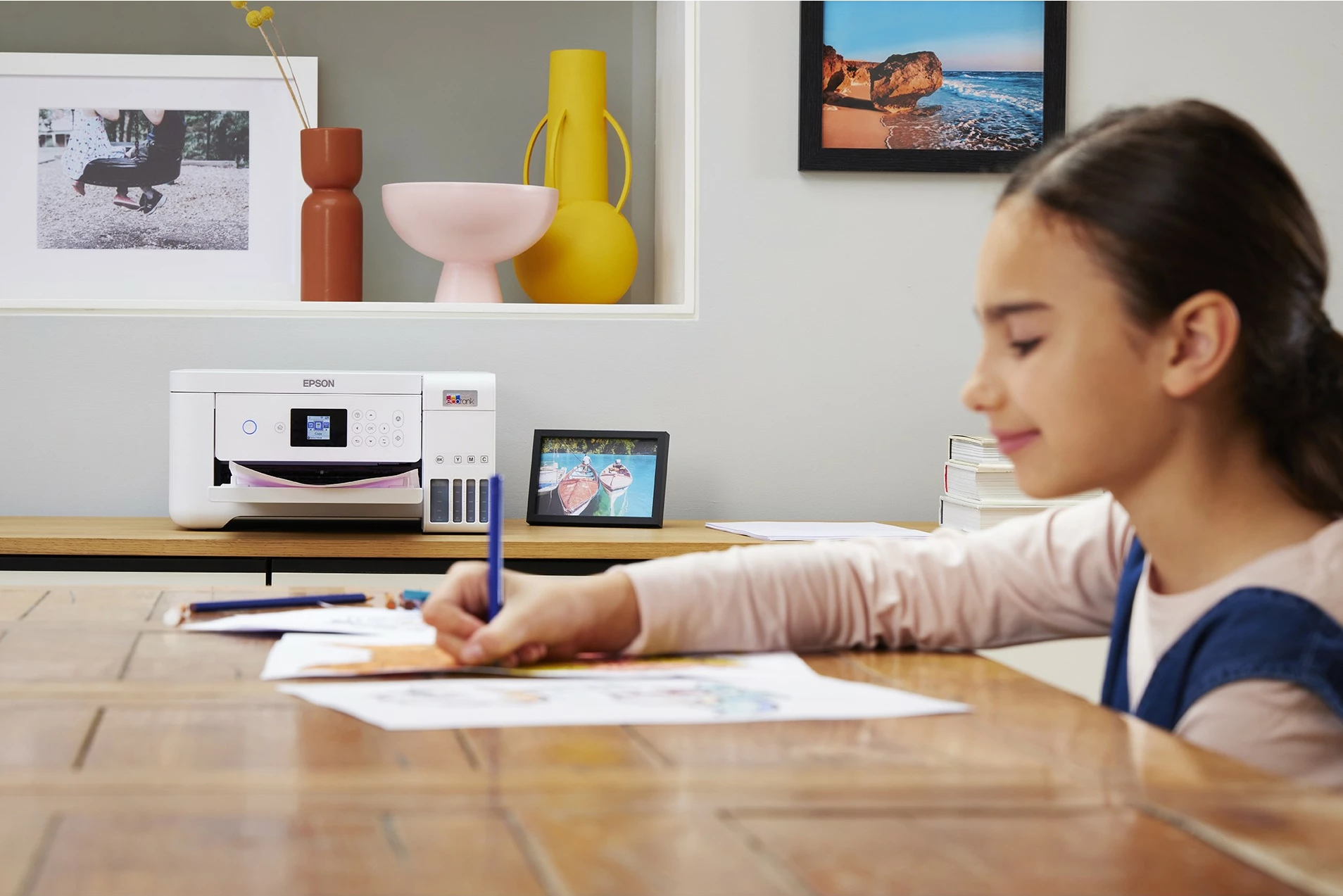 Printer Epson EcoTank ET-2856, Inkjet, Printim ngjyra, A4, Bardhë