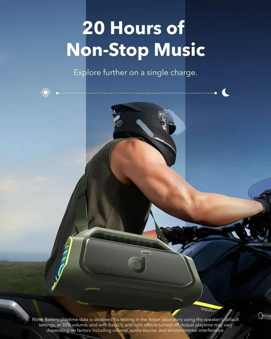 Boks portativ Soundcore Boom 2 Plus, 140W, Wireless, Gjelbër