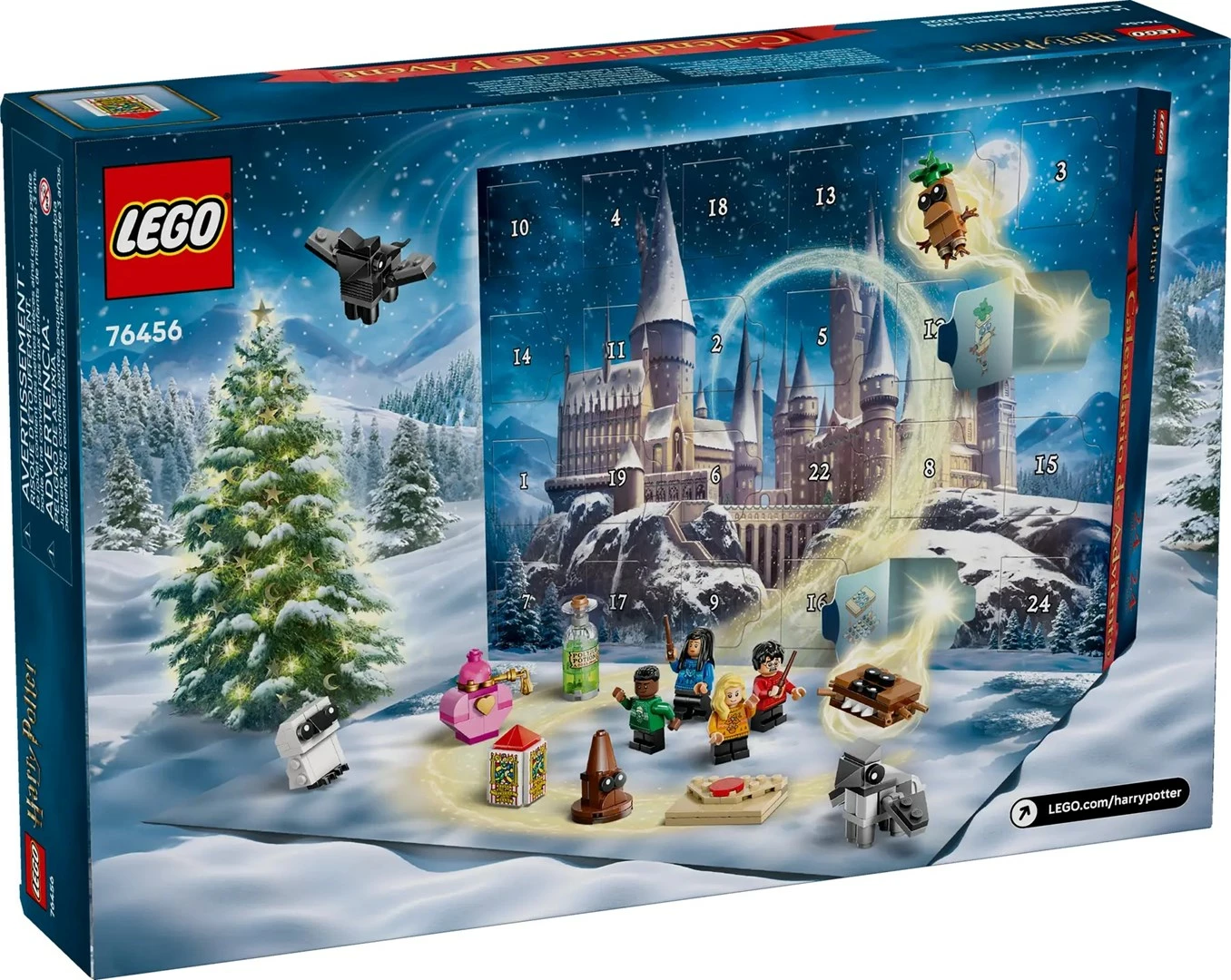 Kalendar advent LEGO Harry Potter 76456, 278 pjesë, 8 minifigura