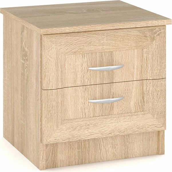 Komodinë Rebecca ngjyrë sonoma 42x39x42cm, set prej 2 copesh