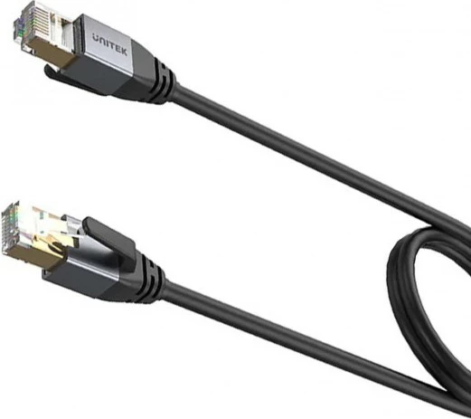 Kabëll Ethernet UNITEK RJ-45 LAN CAT.8, 2M, Zi
