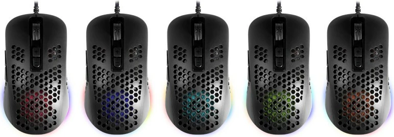 Maus gaming Defender SHEPARD GM-620L, 12800 dpi, 7 butona, RGB, i zi