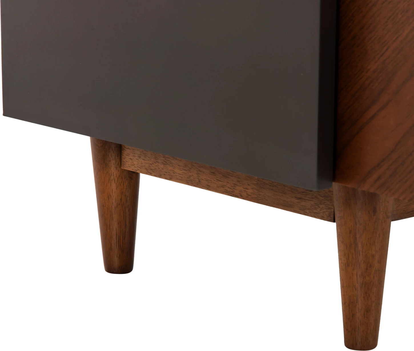 Dollap TV VEEN MDF me finiturë arre, ngjyrë arre dhe gri e errët, 170x40x50 cm