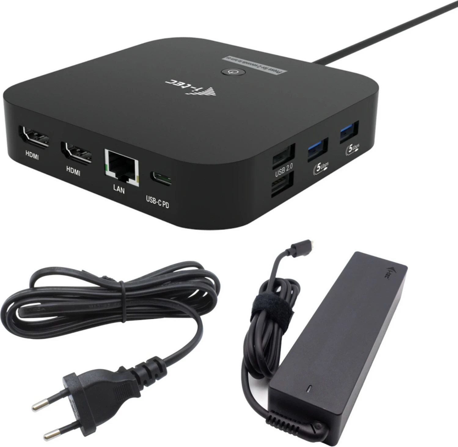 Doking stacion i-tec USB-C Dual HDMI, 4K 60Hz, 2x USB-C, 4x USB-A, Power Delivery 100W, LAN, Audio, i zi