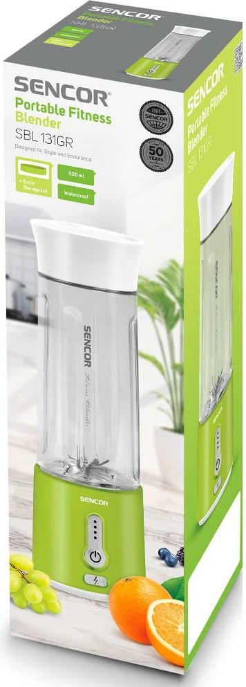 Blender smoothie Sencor SBL 131GR, USB-C, 150W, 500ml