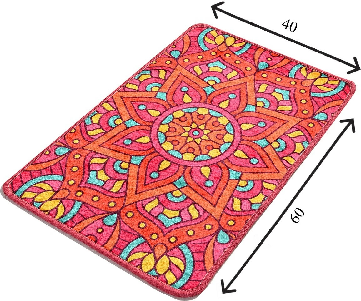 Tapet për banjo Mijölnir, Mandal, shumëngjyrësh, 40x60cm