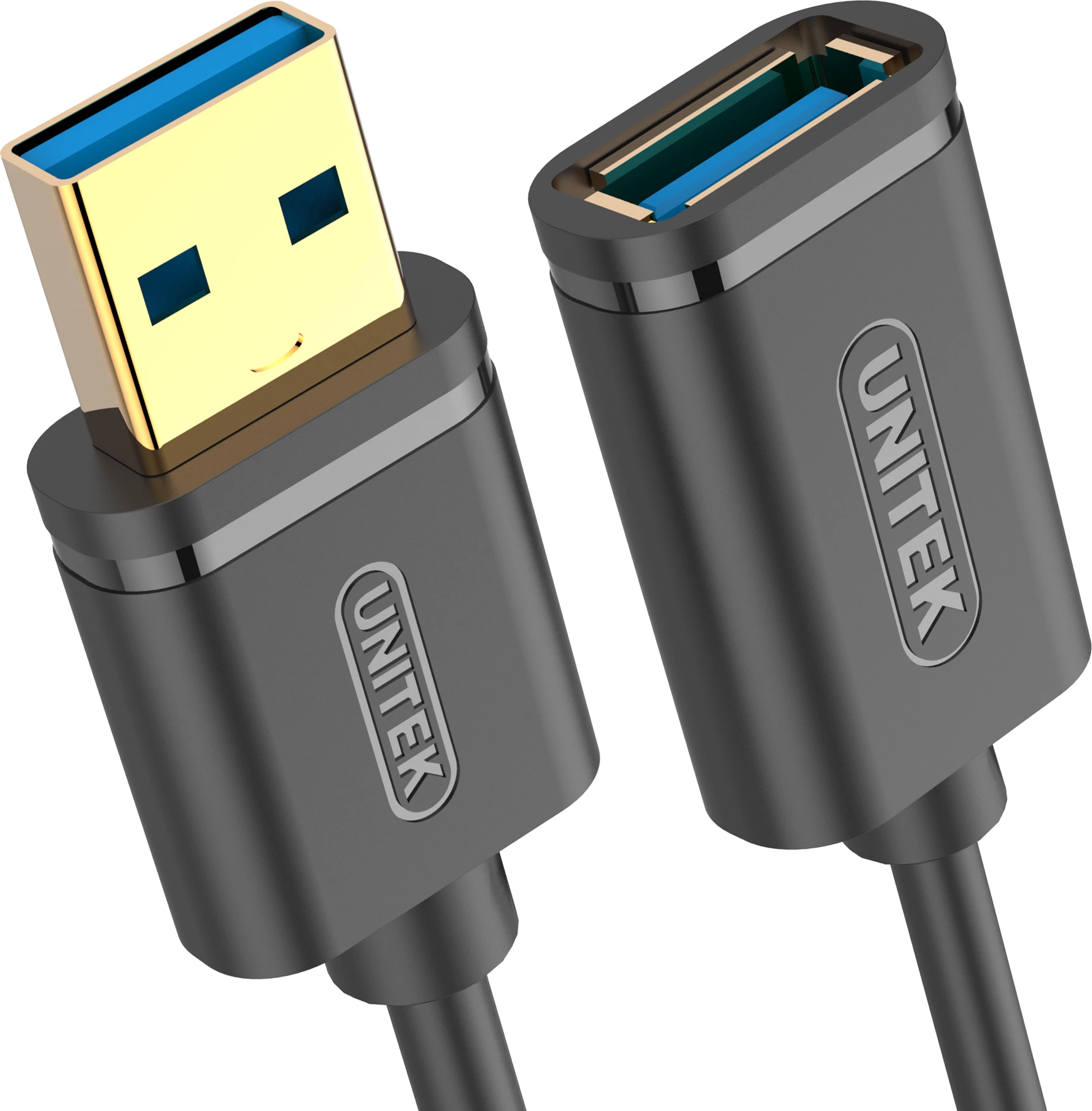 Kabllo zgjatues USB-A në USB-A Unitek Y-C457GBK, 1 m, USB 3.0, male-female, e zezë