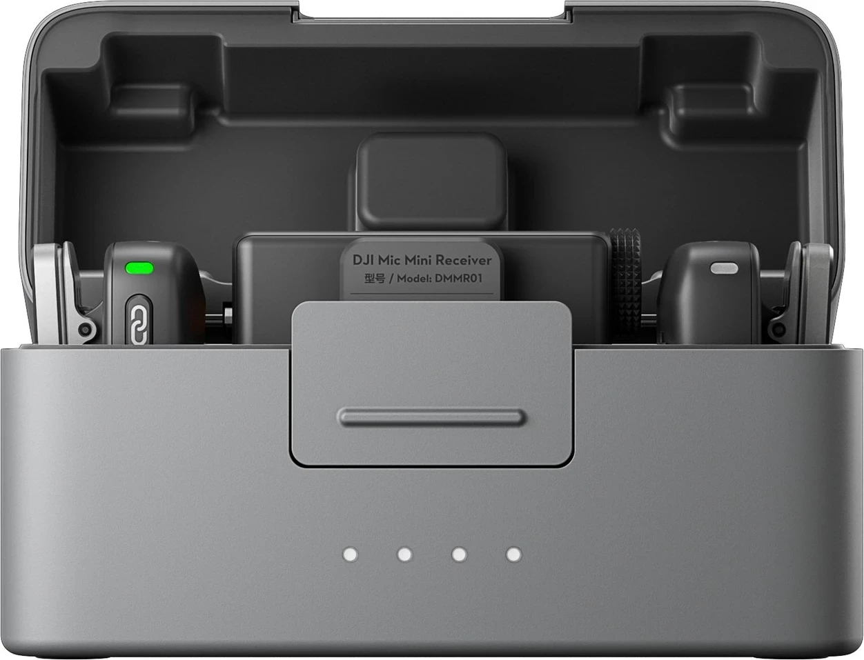 Mikrofon pa tela DJI Mic mini, 2 transmetues, 1 marrës, kuti karikimi