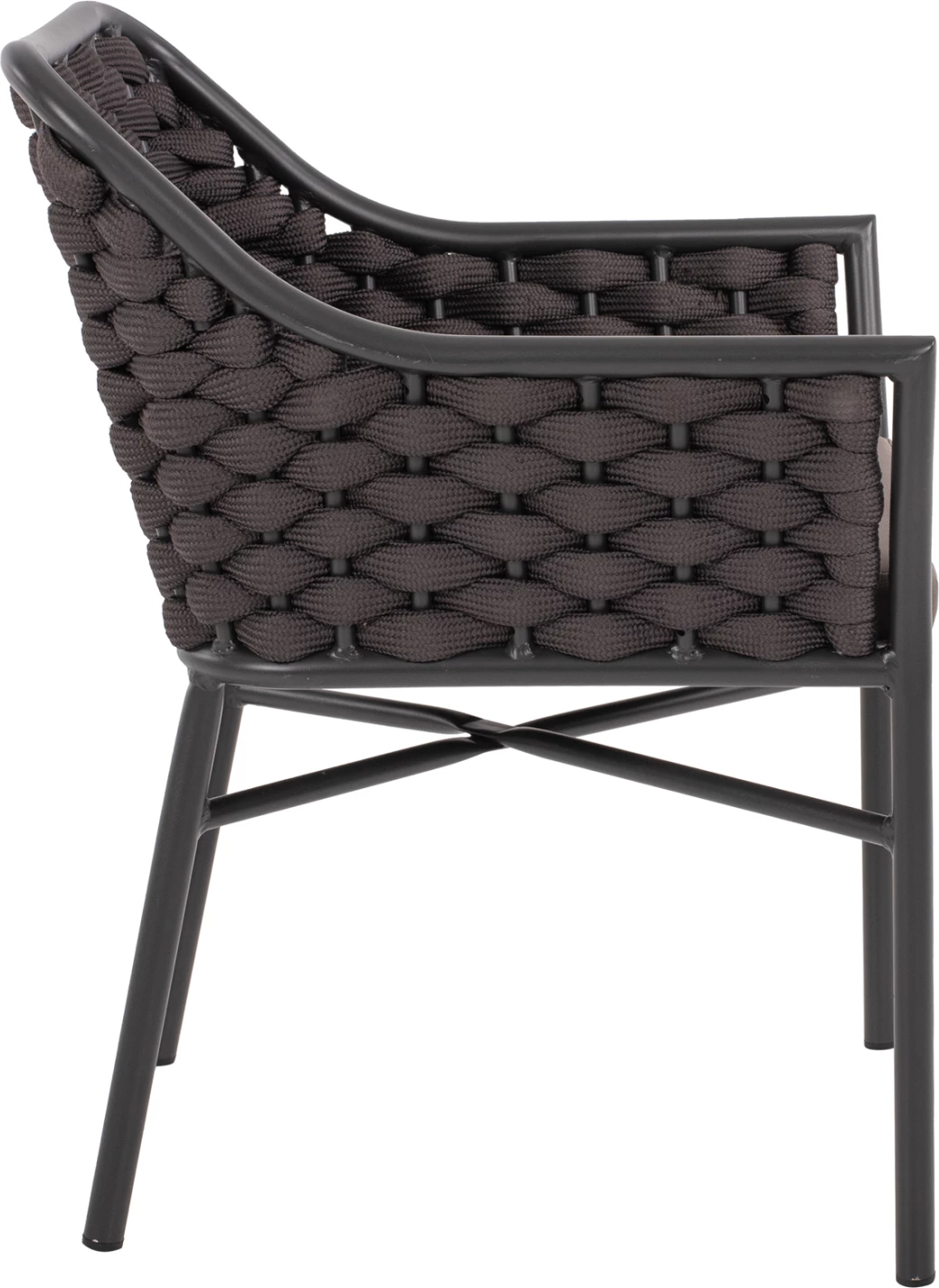 Karrige alumini me litar, ngjyrë gri, FH5858.01, 56x58x76 cm