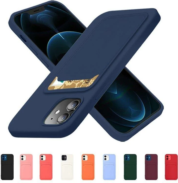Mbështjellës Hurtel Card Case për Samsung Galaxy A73, silikon, me ndarje për kartela, Bardhë
