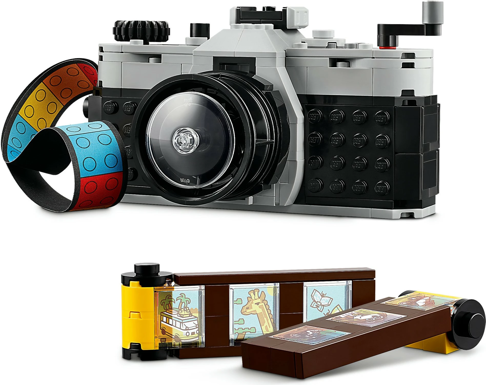 Set ndërtimi LEGO Retro Kamera, 8 vjeç+, 261 pjesë, shumëngjyrëshe