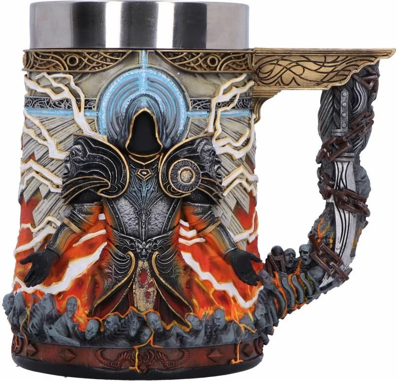 Filxhan koleksionist NEMESIS NOW Diablo IV Inarius, rezinë me liner çeliku inox i heqshëm, 15.5 cm, shumëngjyrësh