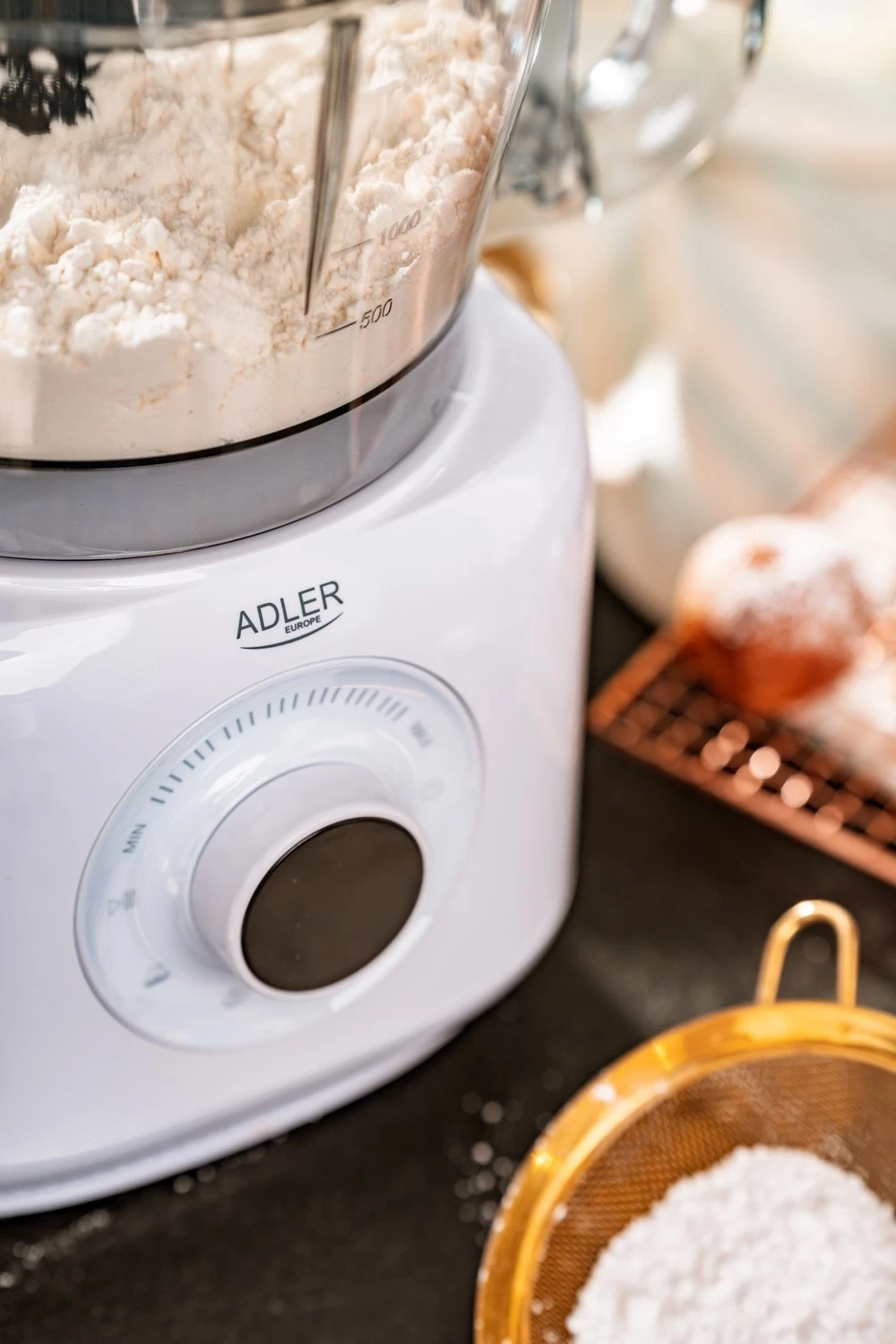 Përpunues ushqimi Adler AD 4224, 1000W, i bardhë