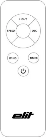 Ventilator pa tehe kulle, Elit BTF-20, 50W, telekomandë, timer 15h, oscilim 70°, ekran LED