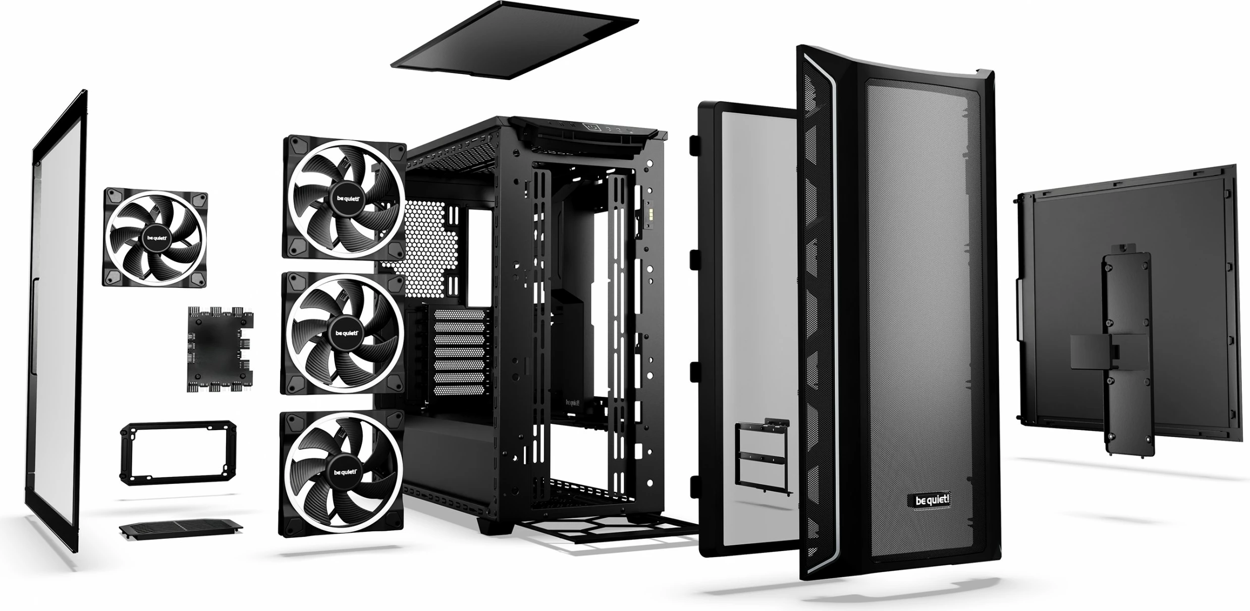 Kasë Be Quiet! Shadow Base 800 FX Black, Midi Tower, PC, ATX, EATX, micro ATX, Mini-ITX, e zezë