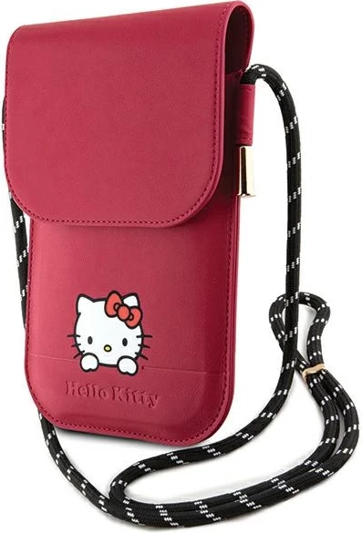Mbështjellës Hello Kitty Leather Daydreaming Cord, për celular, rozë