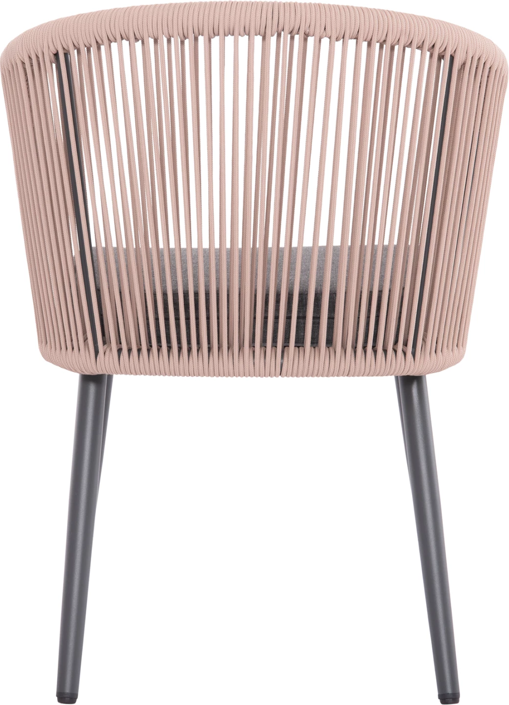 Karrige për ngrënie HARRIET FH5548.12, alumini, kornizë antracit-bezhë, set prej 4 copë, 60x62x80.5 cm