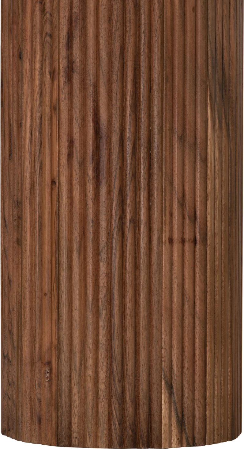 Tavolinë kafeje rrethore RAJJEH, dru akacie, Φ50x60H cm