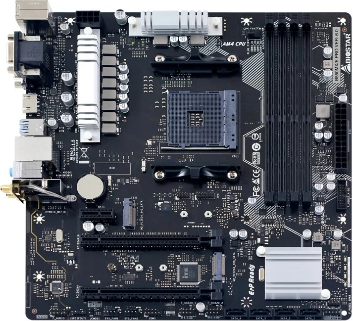 Pllakë amë Biostar B550MX/E PRO, AMD, Socket AM4, DDR4, 128 GB, micro ATX