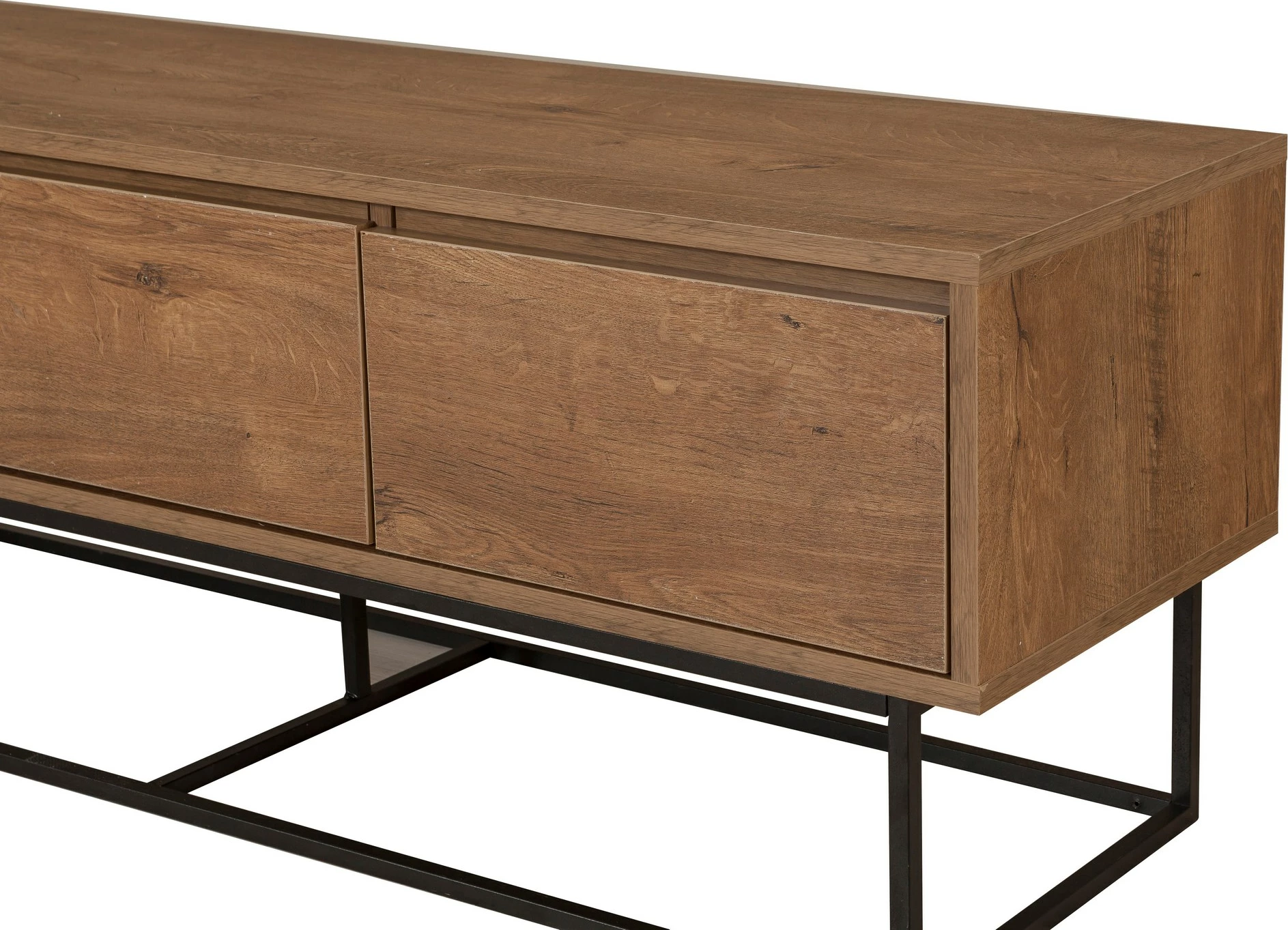 Set mobiljesh për dhomë dite Skye Decor, Laxus Takım 16, ngjyrë arrë dhe e zezë