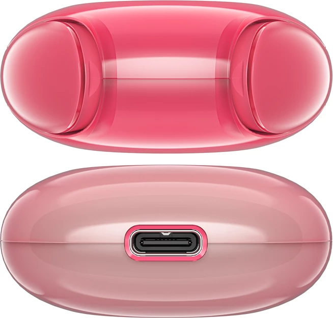 Kufje Acefast T9, wireless, Bluetooth 5.3, me ekran LED, të kuqe