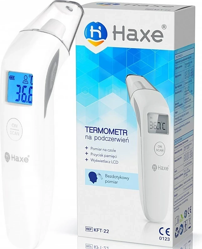 Termometër pa kontakt Haxe KFT22, Bardhë